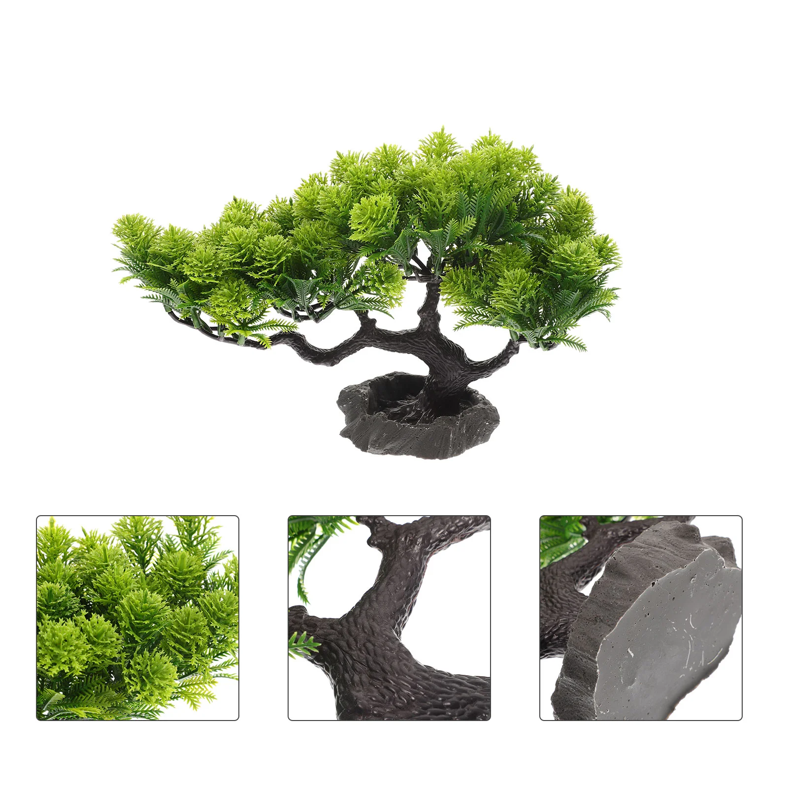 

Decorsushi Tree Decoration Plate Pineaquarium Japanese Platter Sashimi Faux Bonsai Dish Fake Tank Fish Decorations Tray