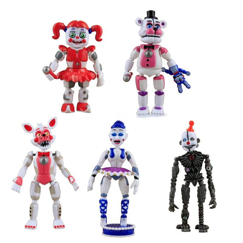 

5 шт., ПВХ игрушки FNAF, 15 см