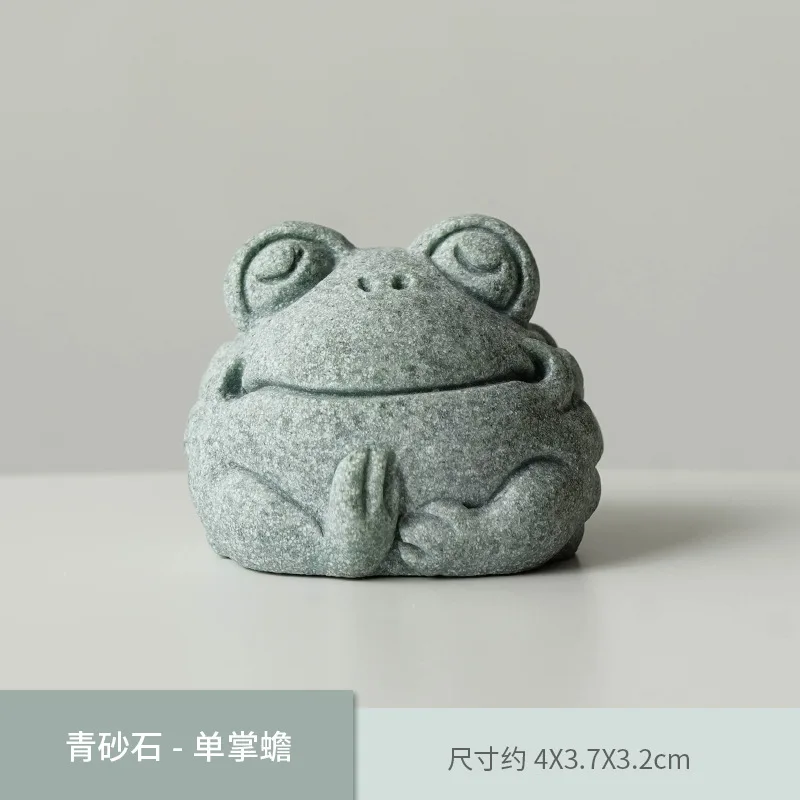 

Зелёная керамическая лягушка для чая