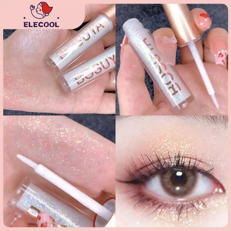 

New Diamond Eye Shadow Metal Shimmer Glow Glitter Single Liquid Eyeshadow Makeup Pigment Accessorices Beauty Cosmetics TSLM1