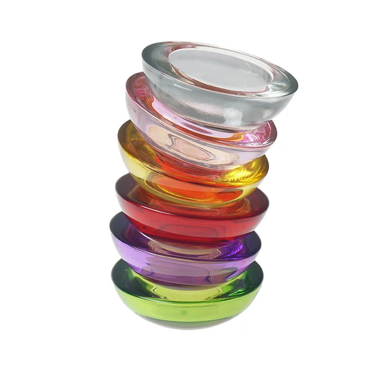 Подсвечник для свечей круглый стеклянный подсвечник диаметр 4 5 см красный