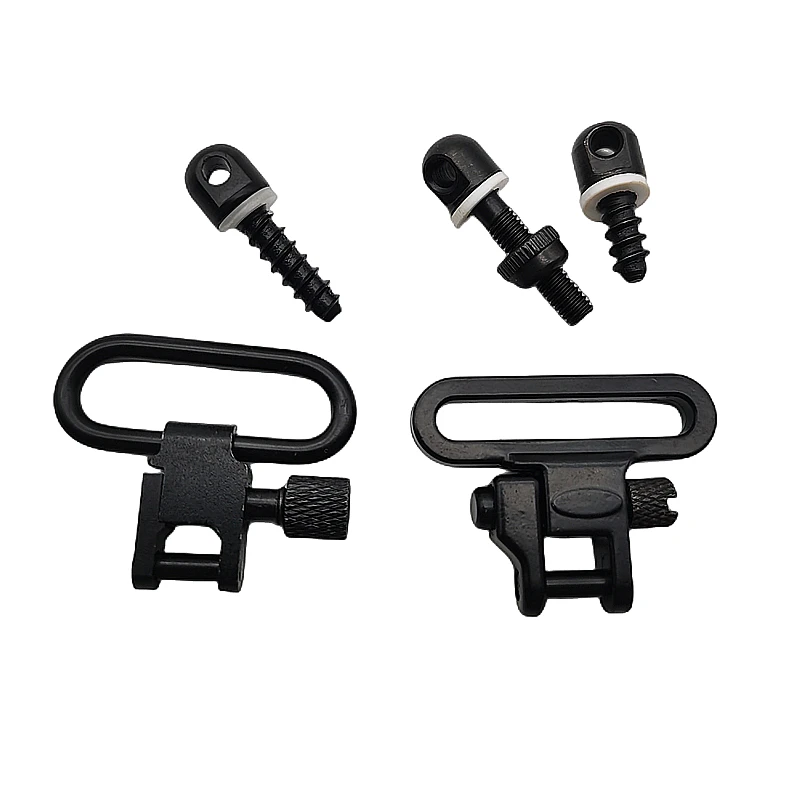 

2PCS Tactical Rifle QD Sling Swivels Mount Adapter Attachment Sling Clips Heavy Duty 300lb Quick Detach Outdoor Hunting
