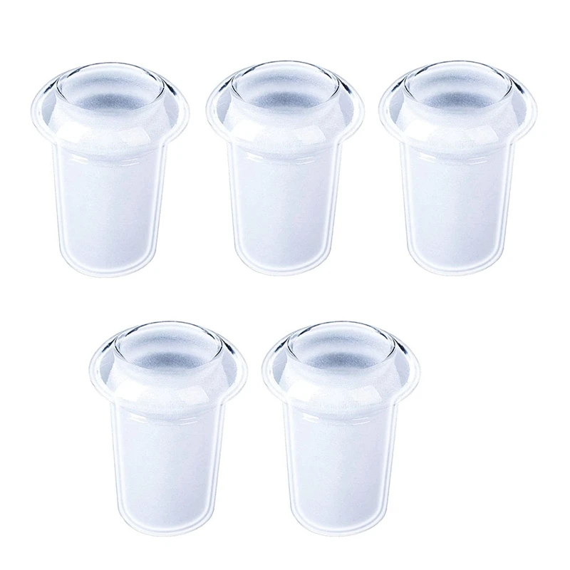 

5 шт. необходимый адаптер компактный прозрачный стеклянный адаптер от 18 мм штекер до 14 мм гнездо