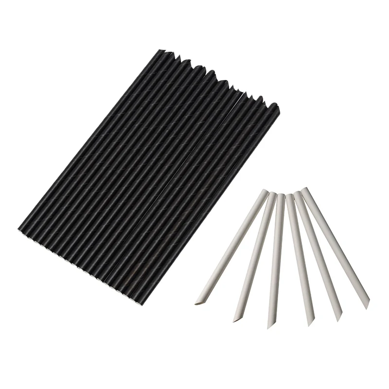 

100Pcs Paper Straws High Quality Disposable Straws for Baby Shower Wedding Birthday Party Supplies Juice Drinks Straws