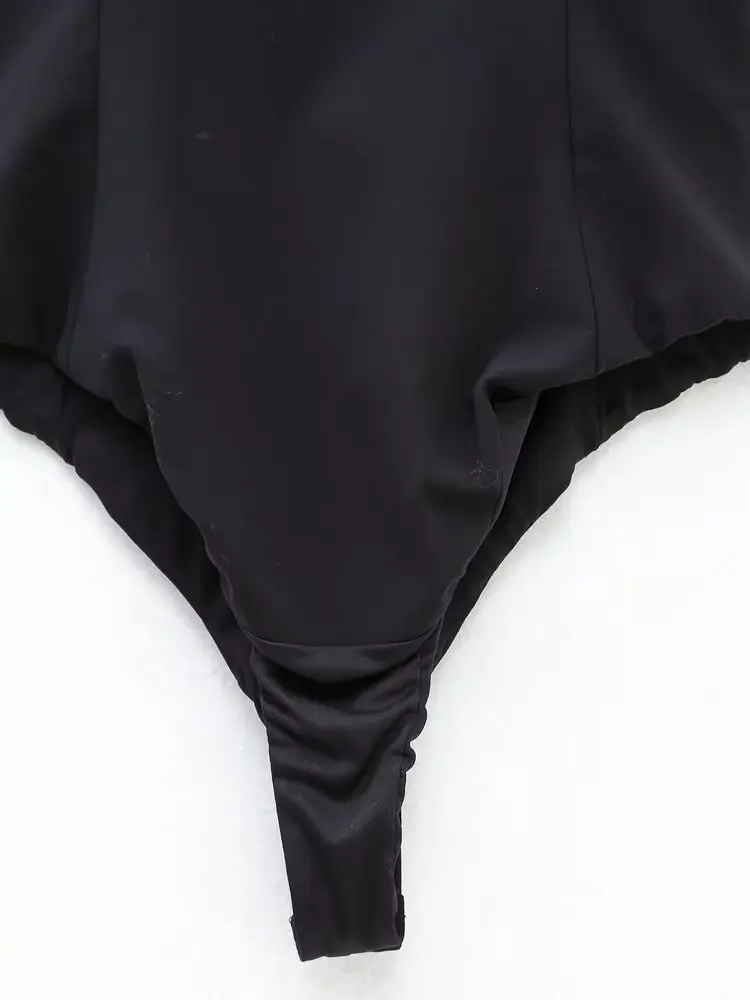 Dave&Di Fashion New Women Clothing Bodysuit Sexy Asymmetrical Body Sculpting Suspender Bodysuit Women
