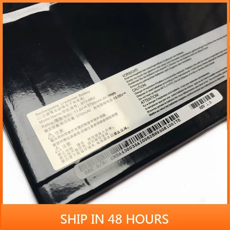 Новый BTY-M6J для MSI GS63VR GS73VR 6RF-001US BP-16K1-31 9N793J200 PC MS-17B1 MS-16K2 аккумулятор ноутбука