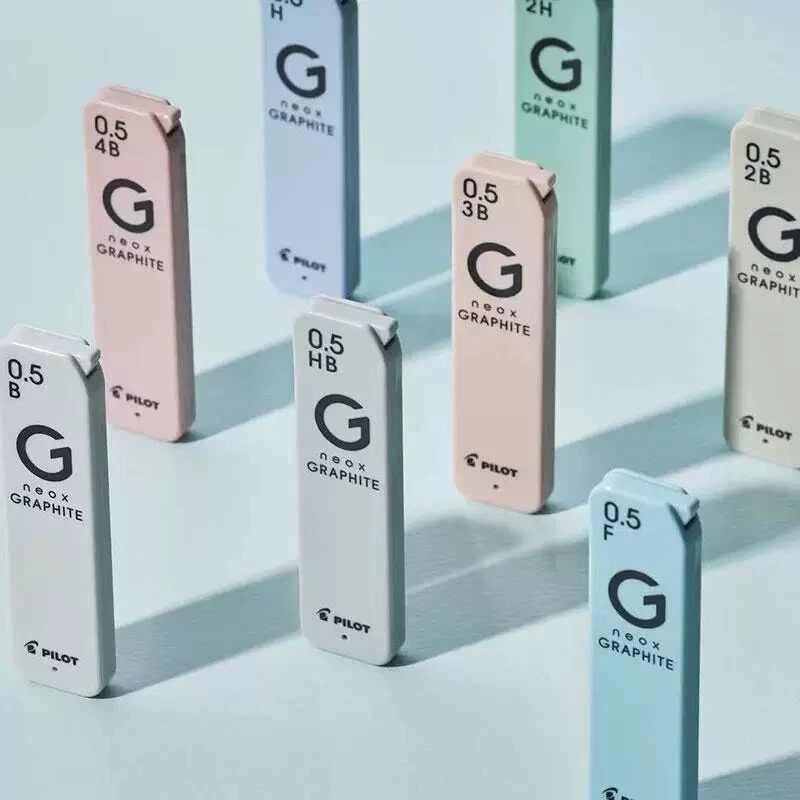 Фото Сменные грифели Pilot Neox Graphite Lead: высококачественные гибридные стержни для механического карандаша, обеспечивающие легкое письмо, профессиональное рисование/скетчинг/подготовку к экзаменам, канцелярские товары №5