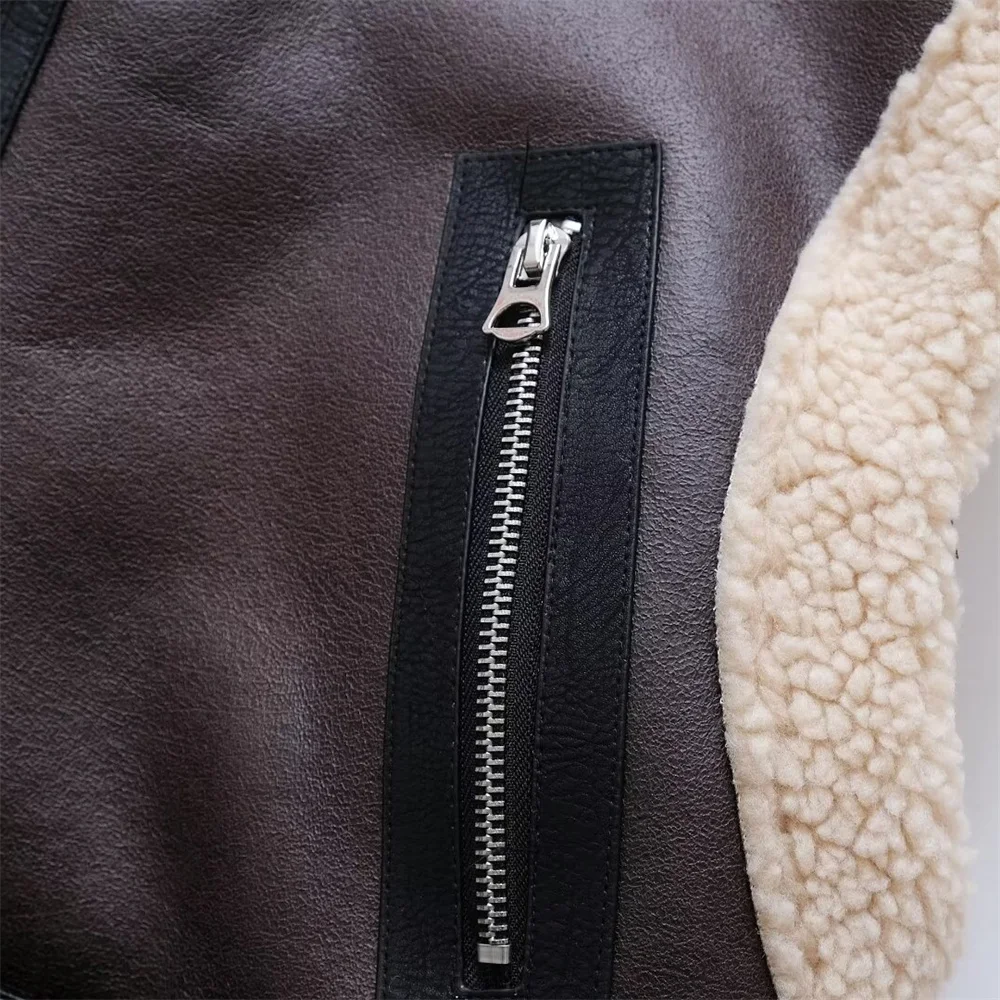 UNIZERA женская модная универсальная Kurta PB ZA из овчины подходит для ранней осени