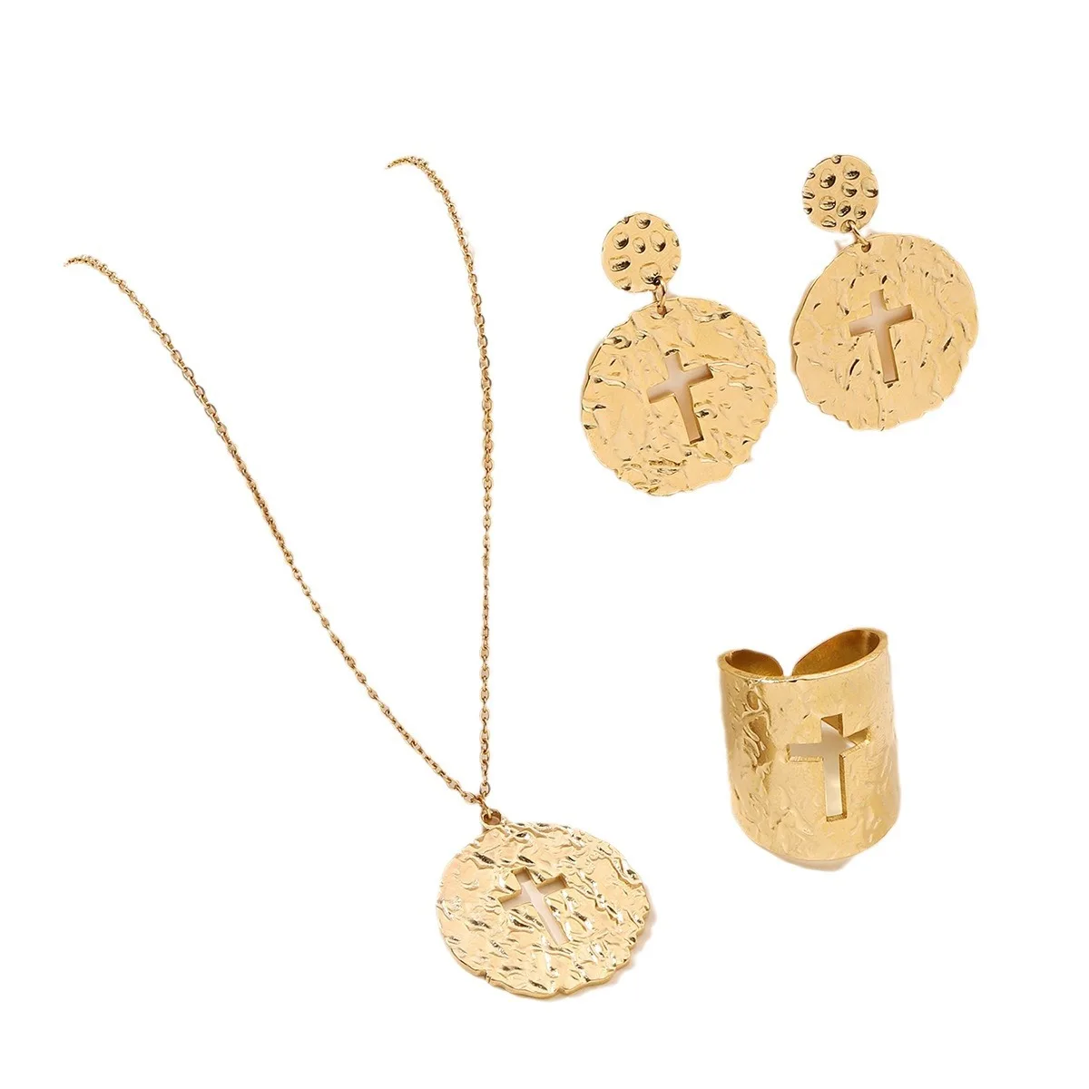 Лидер продаж позолоченное 18-каратное ожерелье в богемном стиле с крестом