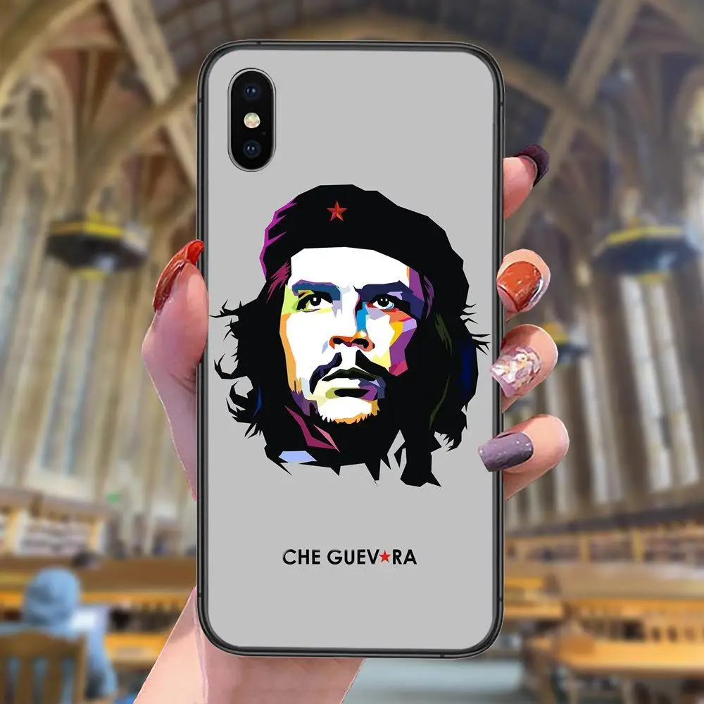 Che Guevara красный флаг дешевый настоящий черный чехол Модный для Galaxy S30 S21 S20 Fe S10 S10E S9