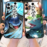 pokemon phone case for iphone 11 12 13 pro max mini x xr xs max se 2020 8 7 6 6s plus 5 soft silicone tpu cover anime funda