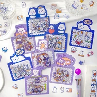 ice yoyo 40 pcs cute stickers pvc transparent scrapbooking decorative students diy album creative stickers stationery supplies