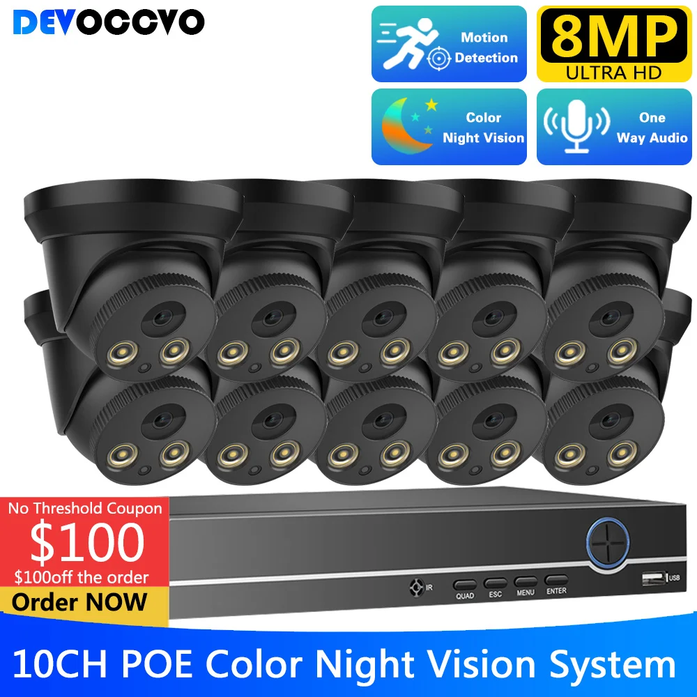 

Система видеонаблюдения, 8 Мп, 4K, POE, NVR