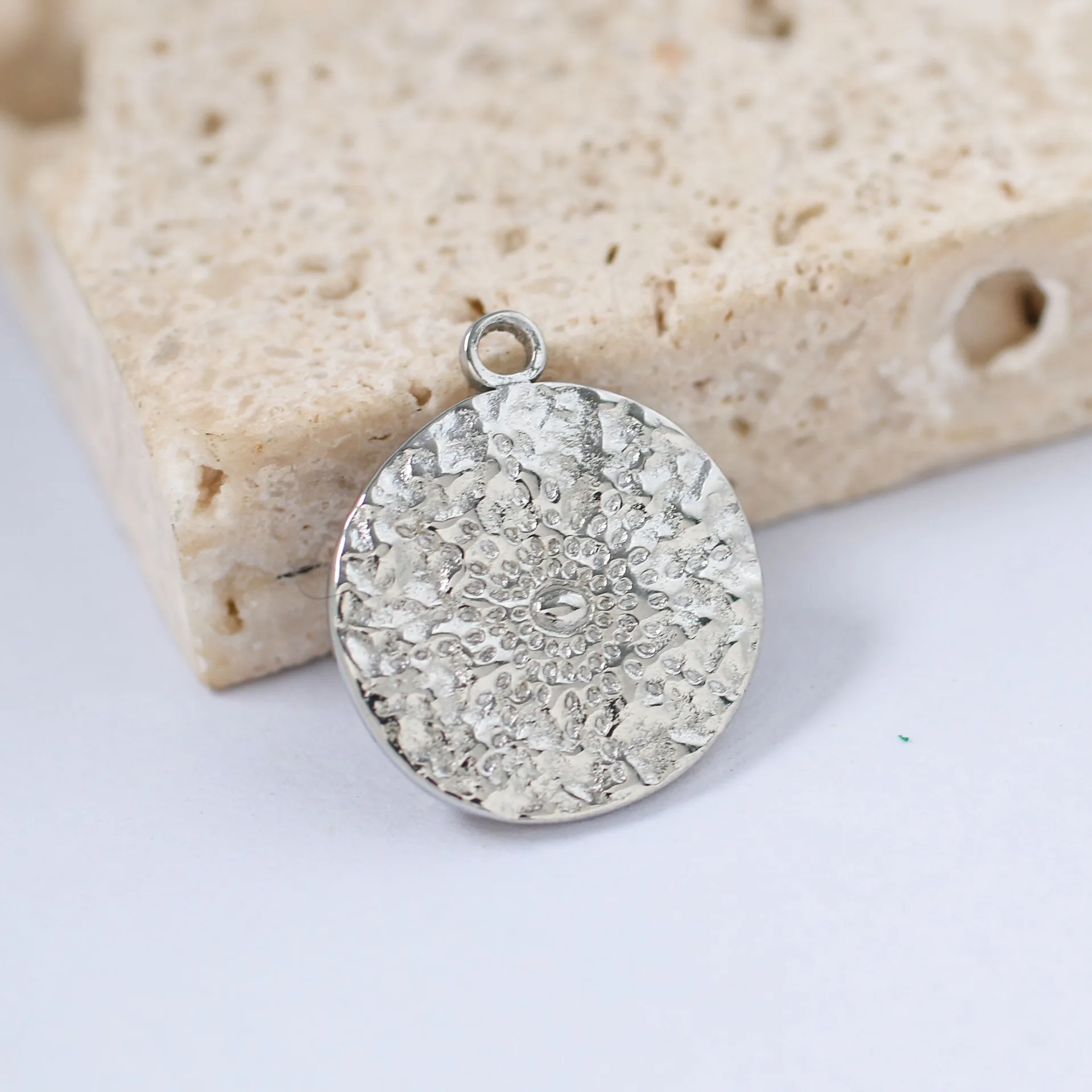 3pcs/Lot Charm Round Sun Charms Pendants Stainless Steel   Charm for DIY Necklace Jewelry Making Accessories Supplies Wholesale