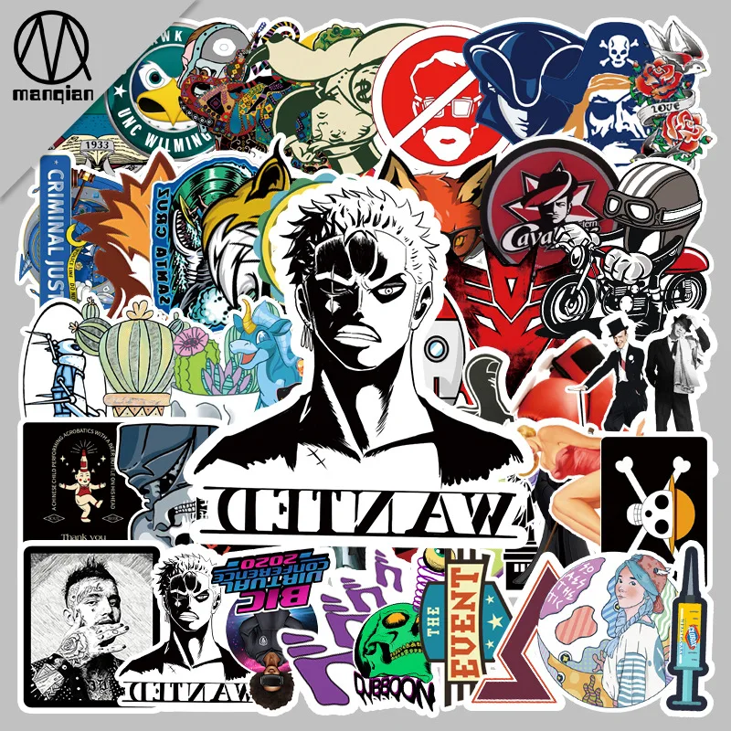 

50PCS Trend Personality Cartoon Graffiti Luggage Car Scooter Computer Decoration Waterproof Sticker