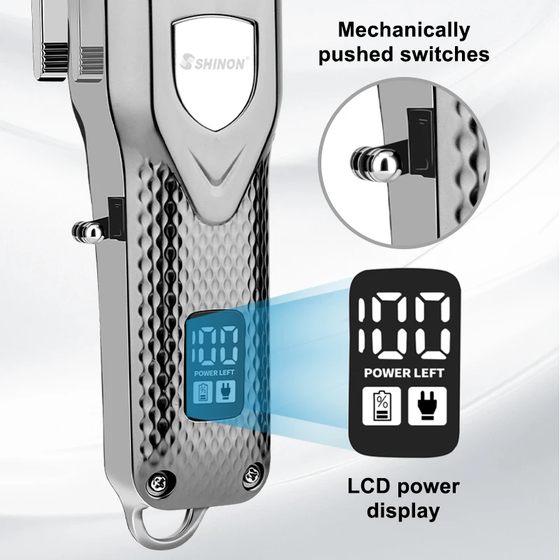 Машинка для стрижки волос Resuxi SHINON профессиональная электрическая Беспроводная