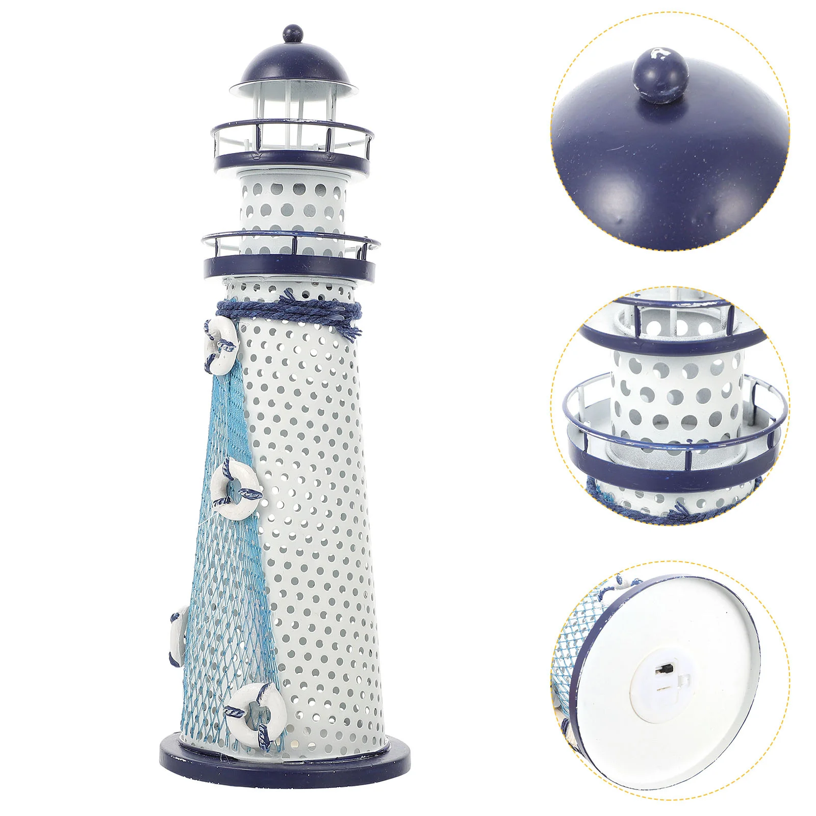 

Lighthouse Lamp Decoration Nautical Light Led Table Model Lights Seaside Centerpieces Indoor Statues Coastal Theme Ocean