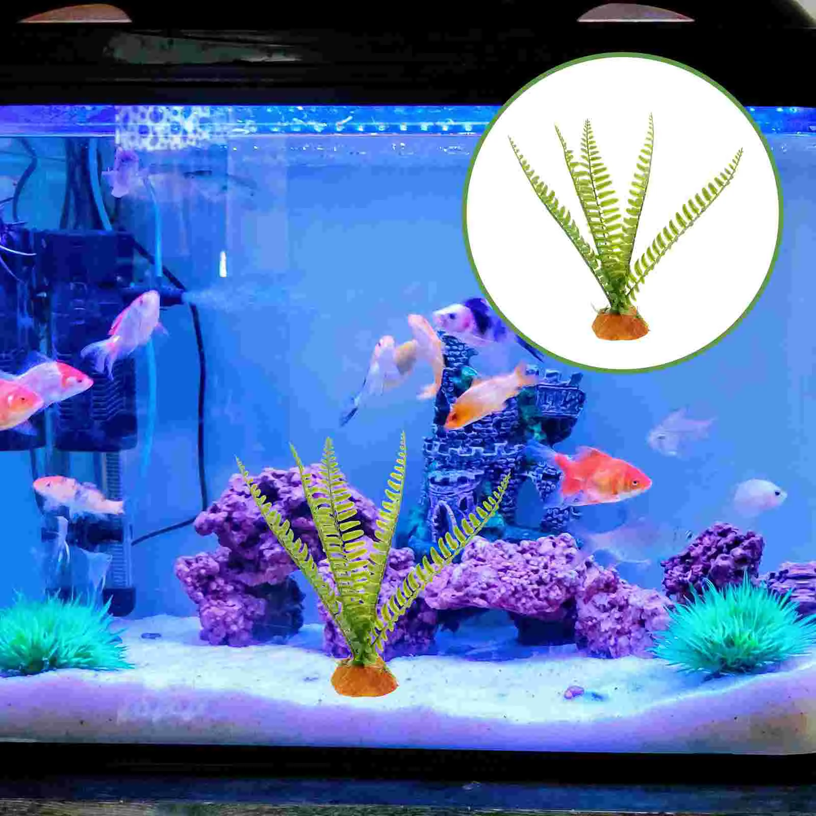 

Fish Tank Decor Reptile Habitats Fake Lifelike Ornament Plastic Landscape