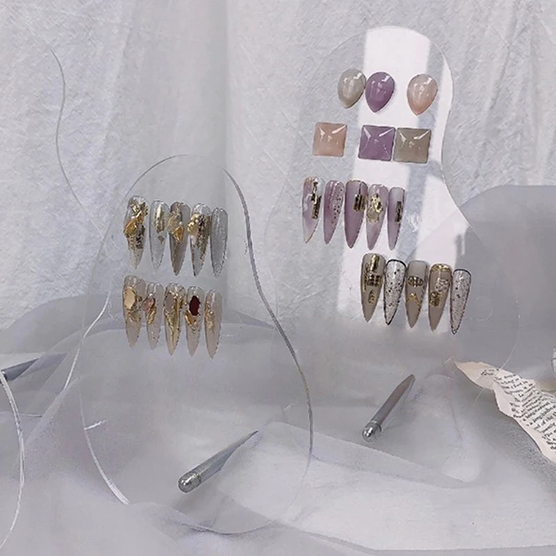 1 шт. доска для дизайна ногтей нестандартный акриловый прозрачный гель-лак