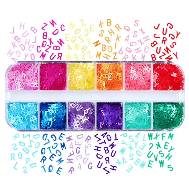 

DIY Resin Letter Sequins Glitter For Epoxy Resin Filling Pigment Silicone Mold Filler Resin Art Decoration Handmade Accessories