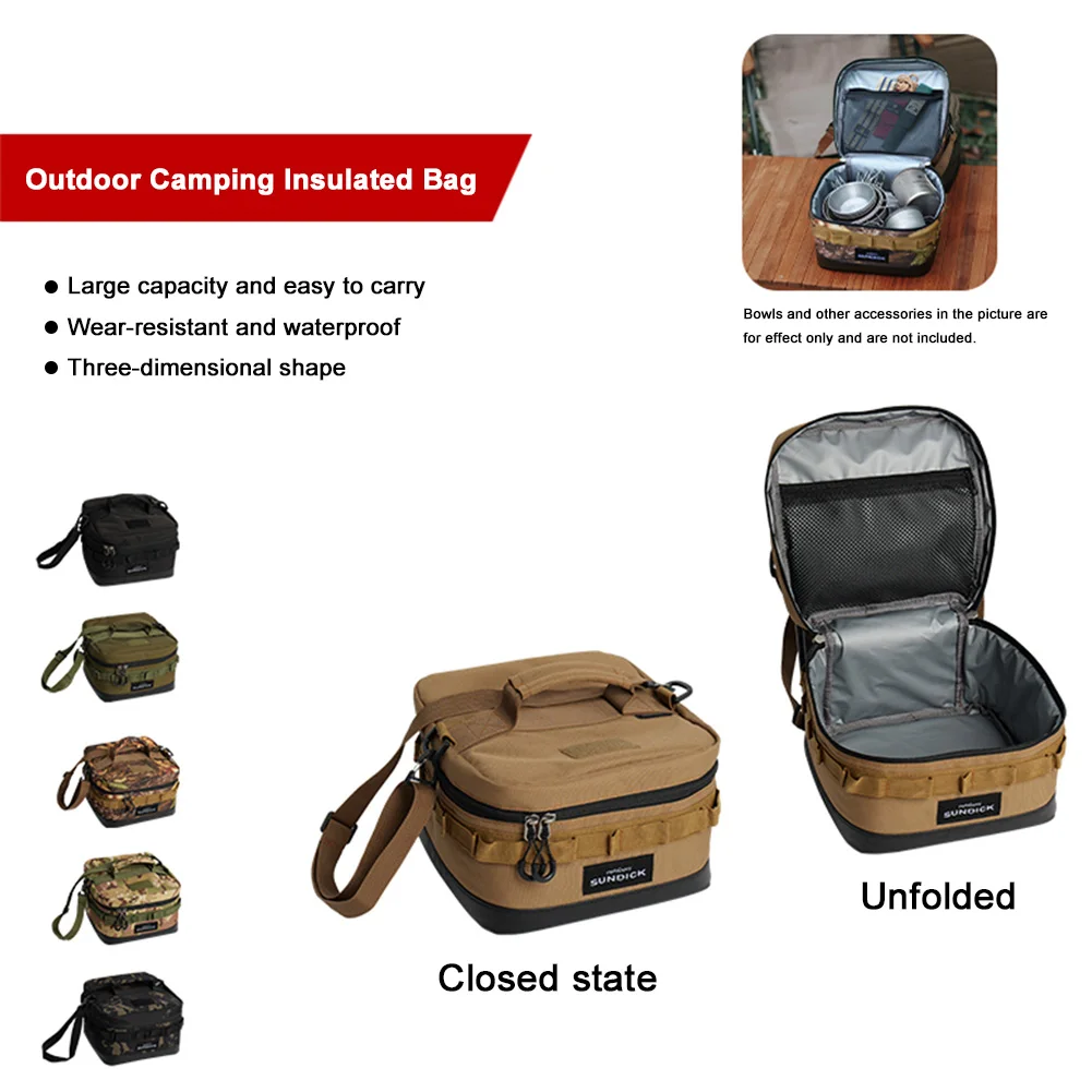 Большая сумка для пикника 900D тканевая с холодными фруктами сохраняющая свежесть