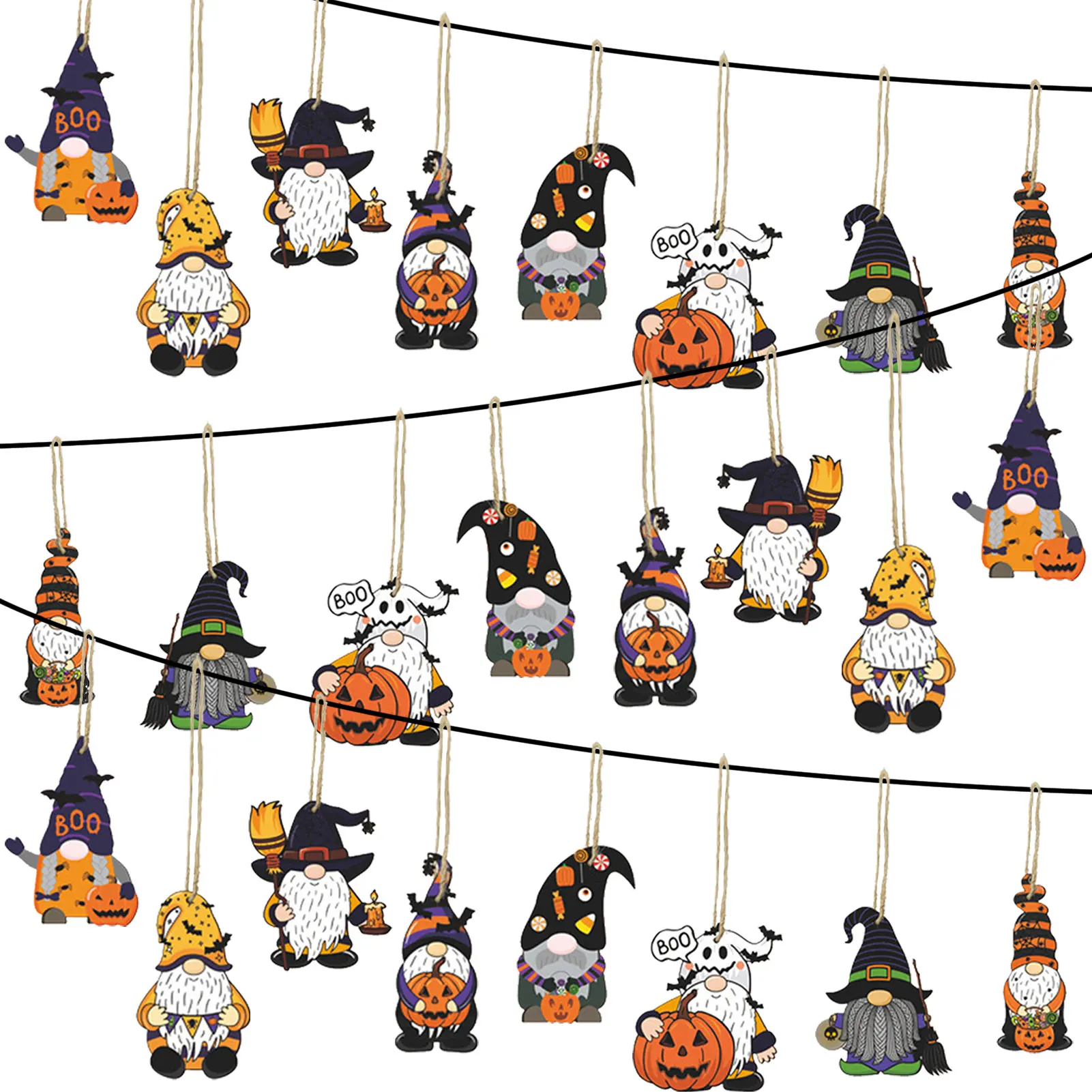 

24 шт., подвесные украшения на Хэллоуин