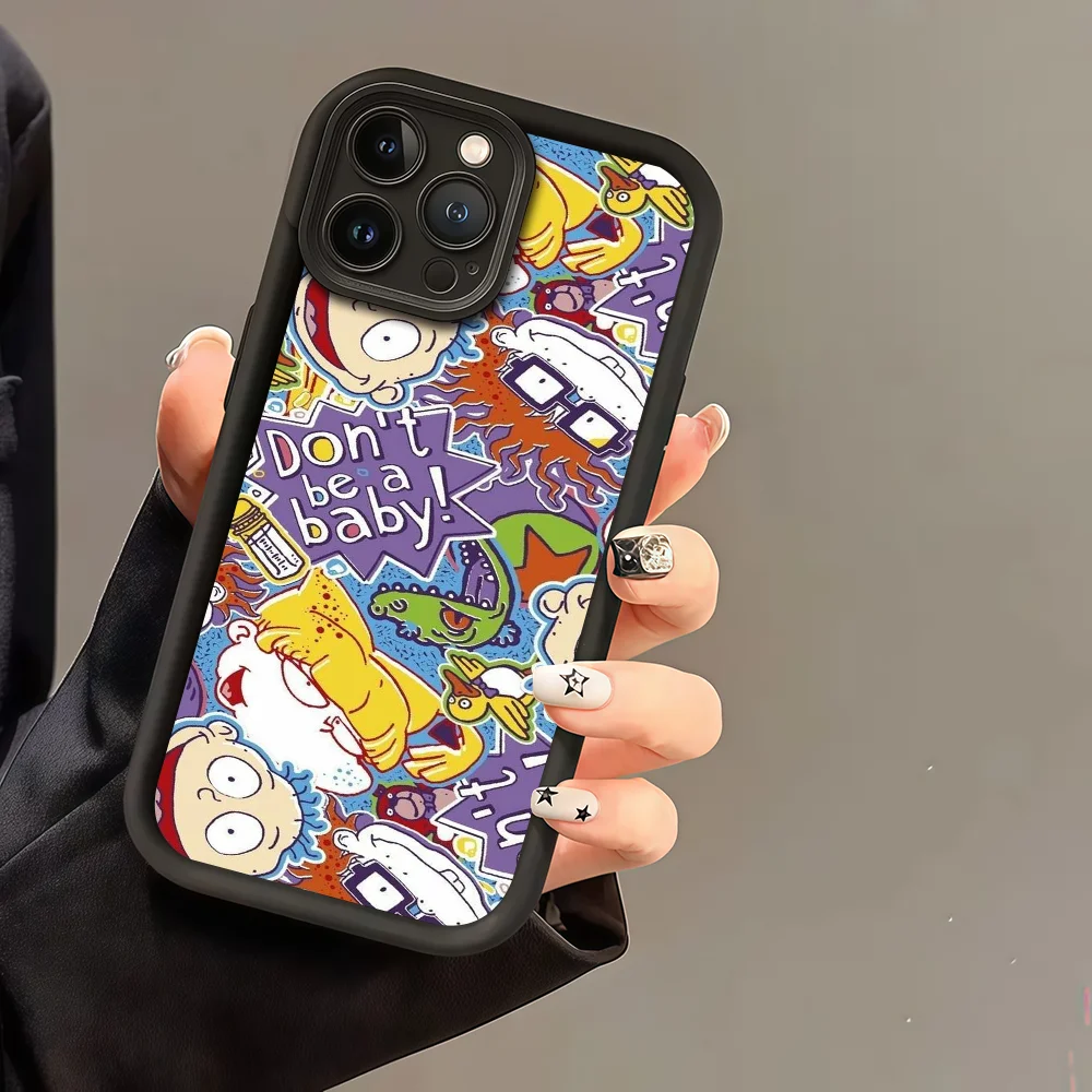 Фото Чехол для телефона с рисунком R-Rugrats для Samsung Galaxy S25 S24 S23 S22 A54 A35 A15 Ultra Plus Fe, приятный для кожи силиконовый чехол №2