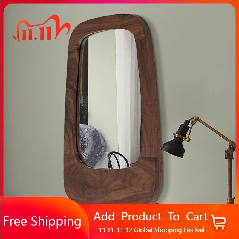 

Wall Vintage Decorative Mirror Aesthetic Shower Bedroom Decorative Mirror Makeup Espejo Pared Home Decor Living Room YY50DM