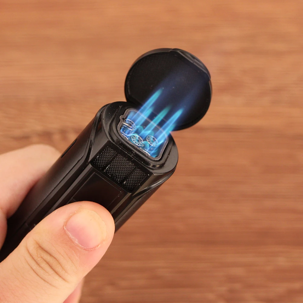 LUBINSKI металлическая зажигалка для сигар два в одном табачная дрель полезная