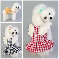 new pet dog dress with angel wings princess puppy cat dresses pet clothes for small medium dogs chihuahua yorkshire dog dresses