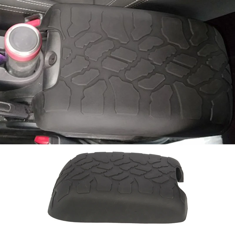

Interior for Jeep Wrangler JK 2012-2017 Tire Tread ArmPad Center Console Cover Armrest Cushion