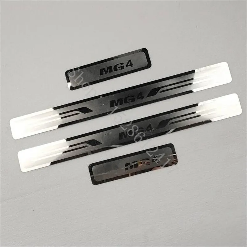 

Накладка на порог для MG MG4 2021 2024, автомобильная защитная наклейка из нержавеющей стали 2016-2020, автомобильные аксессуары