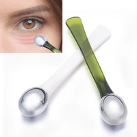 1 pcs eye cream applicator zinc alloy eye roller massage stick makeup spatulas anti wrinkle facial spoon face thining care tools