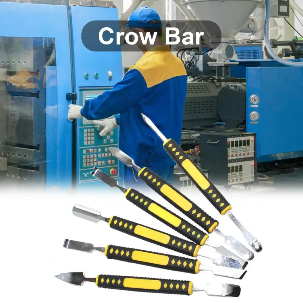 

6Pcs/Set Crow Bar Repair Kit Dual End Steel Universal Sturdy Non-Abrasive Stick Pry Repair Tool Set for Electronics Device