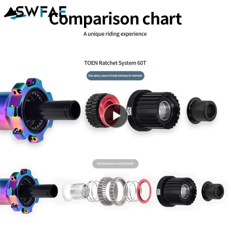 

Low Coefficient Friction Ratchet Smooth Bicycle Freewheel Low Sound High Rotational Efficiency Bicycle Hub