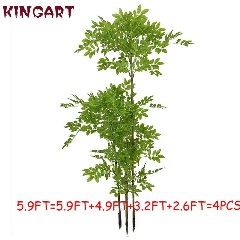 5 9 футов искусственное дерево поддельные тропические кустарные растения