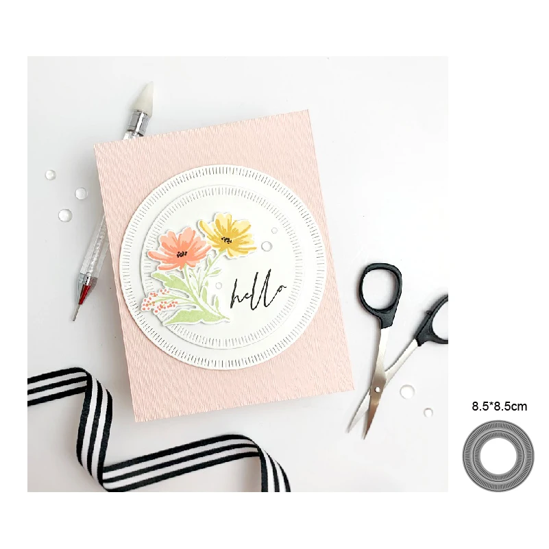 Облако листья Вечеринка фон металлические вырезанные штампы декор Скрапбукинг