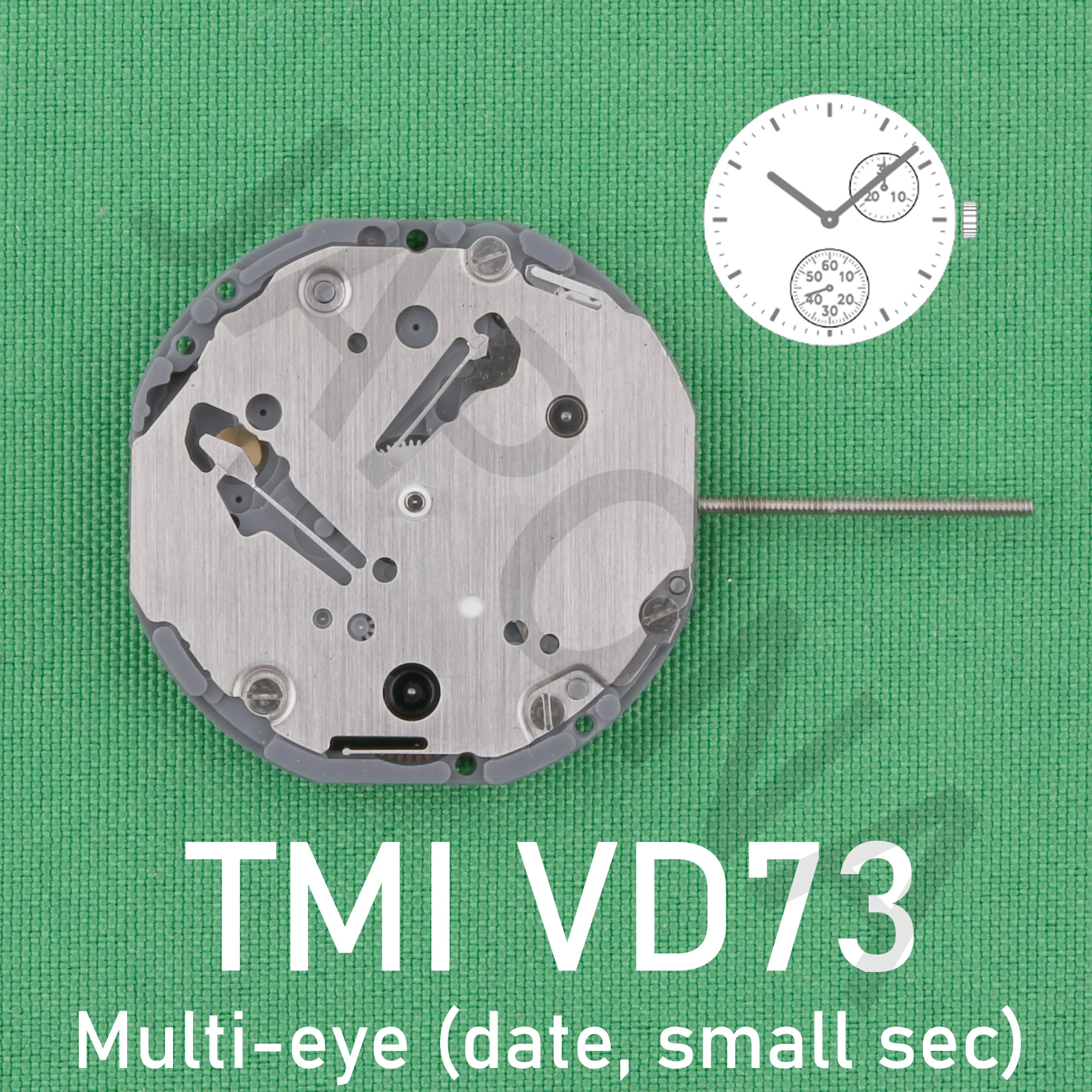 vd73 movement TMI VD73A japan movement ligne quartz movement 2 Hands Multi-eye Movement  small second and data hands