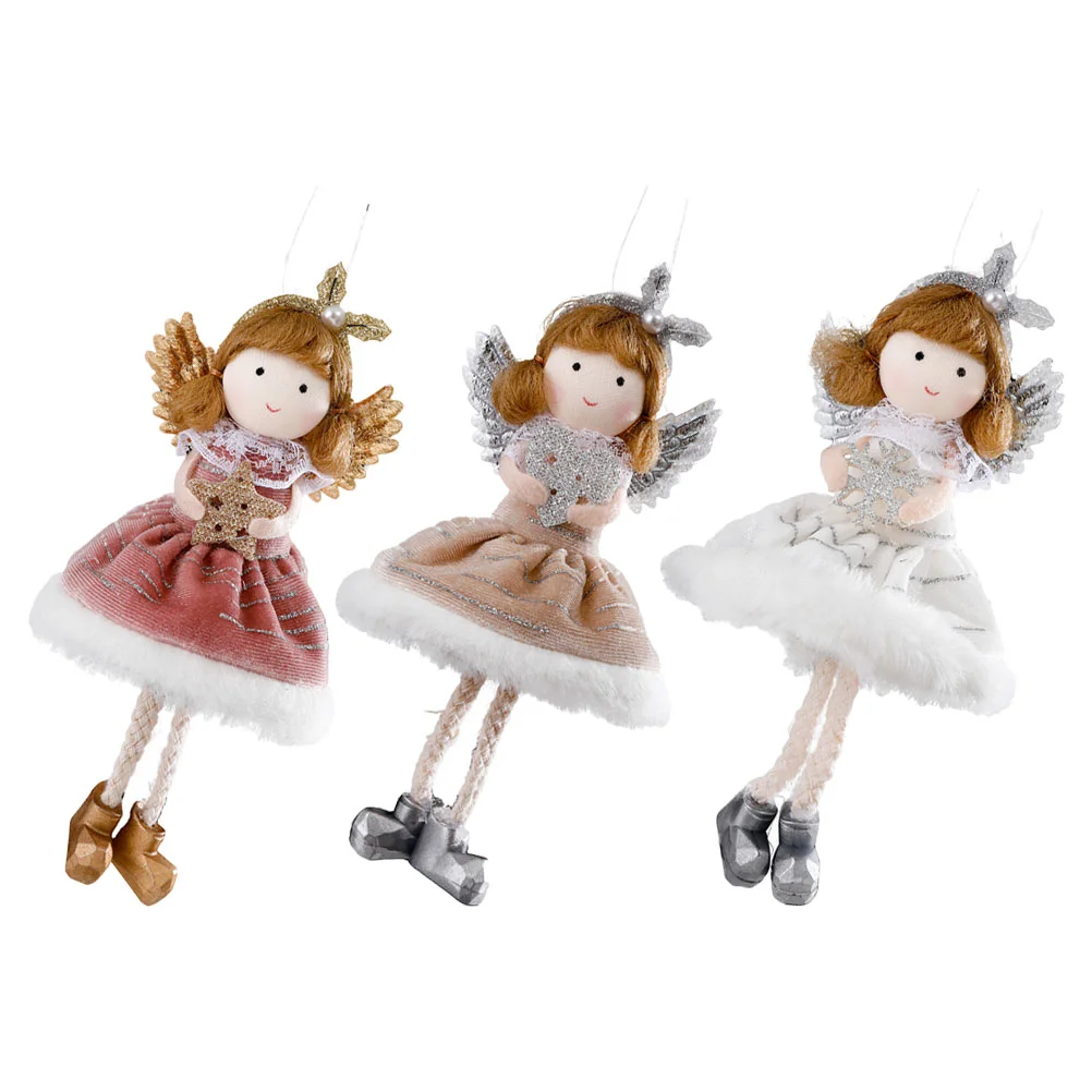 3 шт. рождественские крылья ангела украшение для елки девочек подвесные