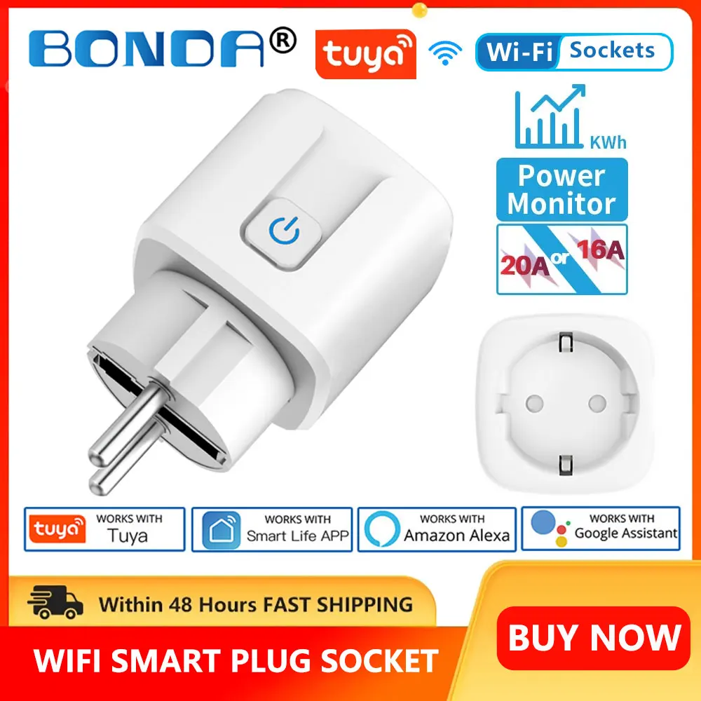 

Умная розетка BONDA с поддержкой Wi-Fi, 16 А/20 А