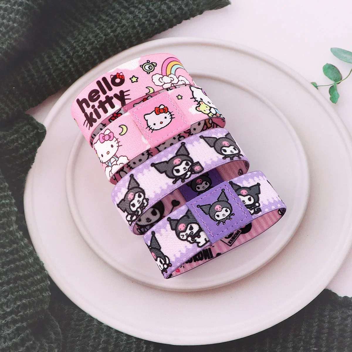 Sanrio комикс Hello Kitty Kuromi эластичный браслет для спорта поглощение пота Фитнес