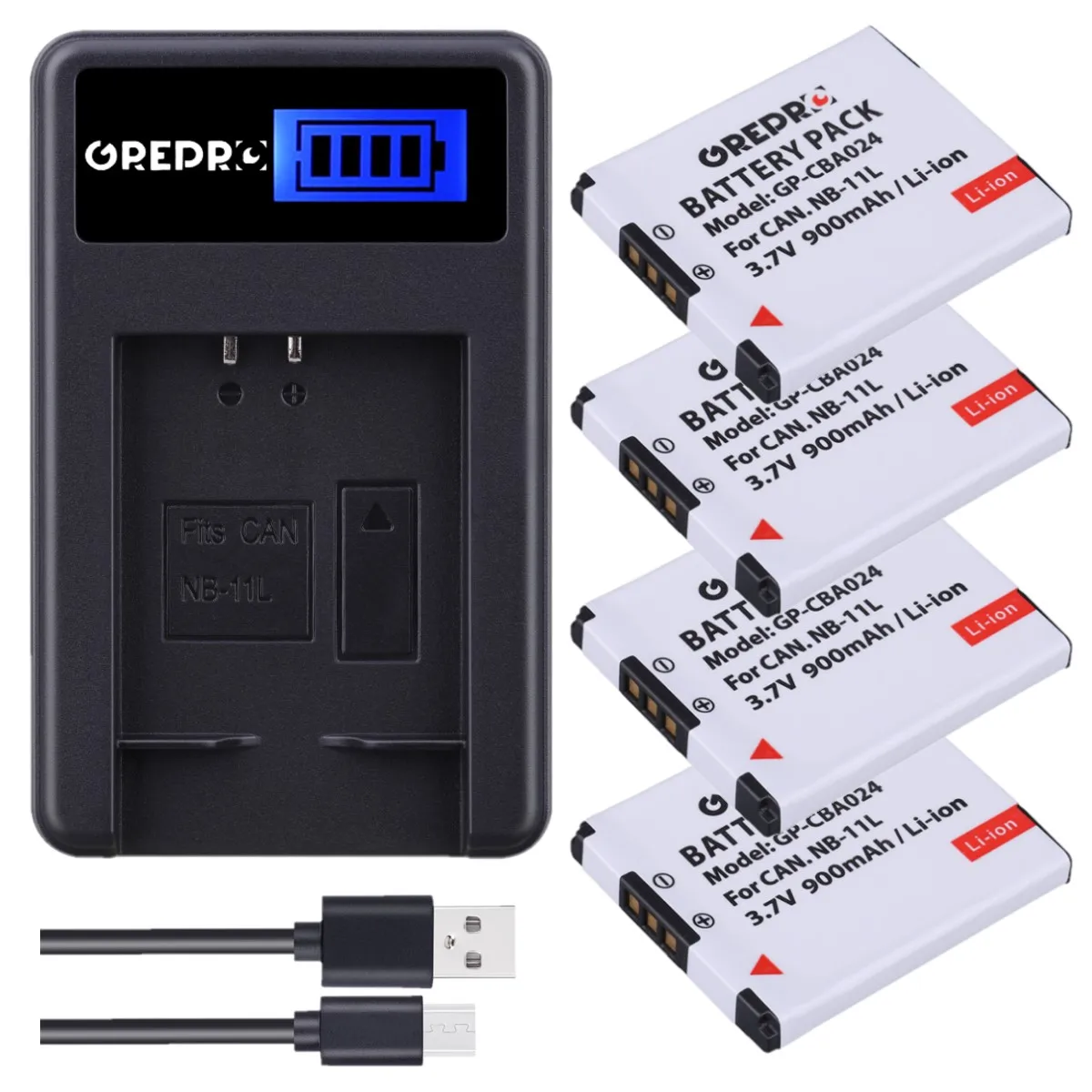 Фотоаккумулятор для Canon Ixus 240hs, SX430 IS, IXUS 190 185 180, ELPH 175 IS, 285HS, 190 HS, SX410 IS, SX400 IS