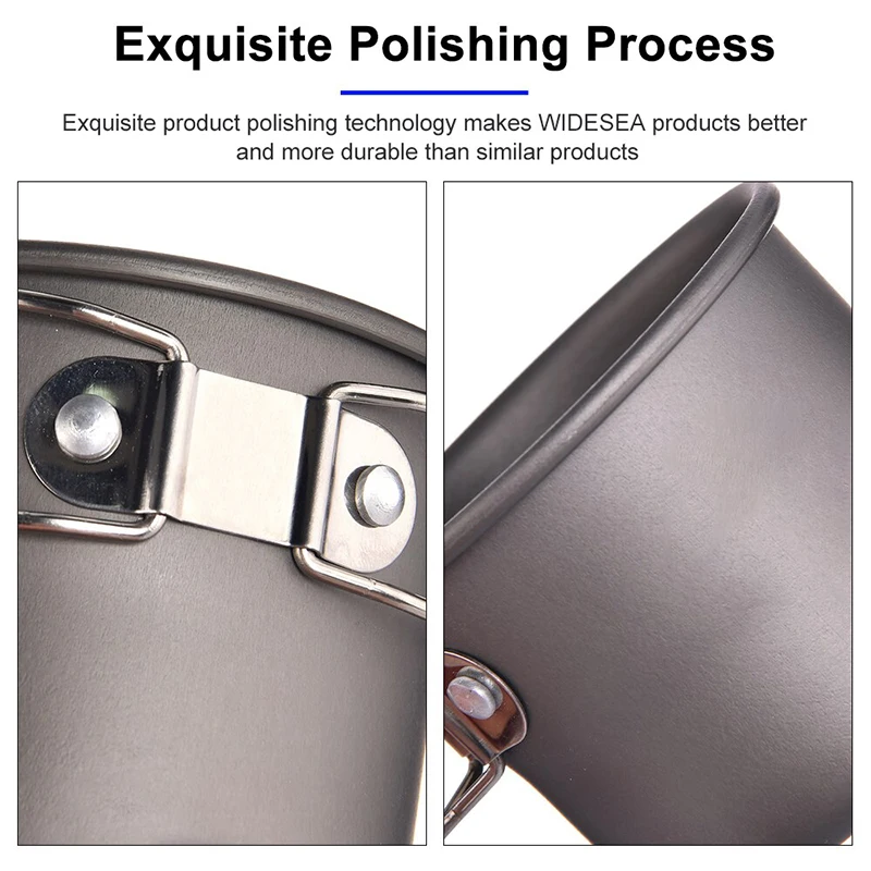 Кухонная посуда для кемпинга чашка титановая природы пешего туризма набор