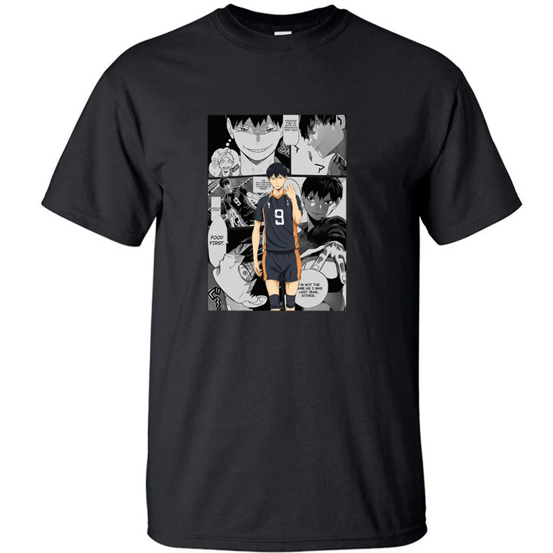 

Футболка Haikyuu Ics Tobio Kageyama, футболка аниме Karasuno Harajuku, футболки, мужская футболка, уличная одежда, летние хлопковые топы