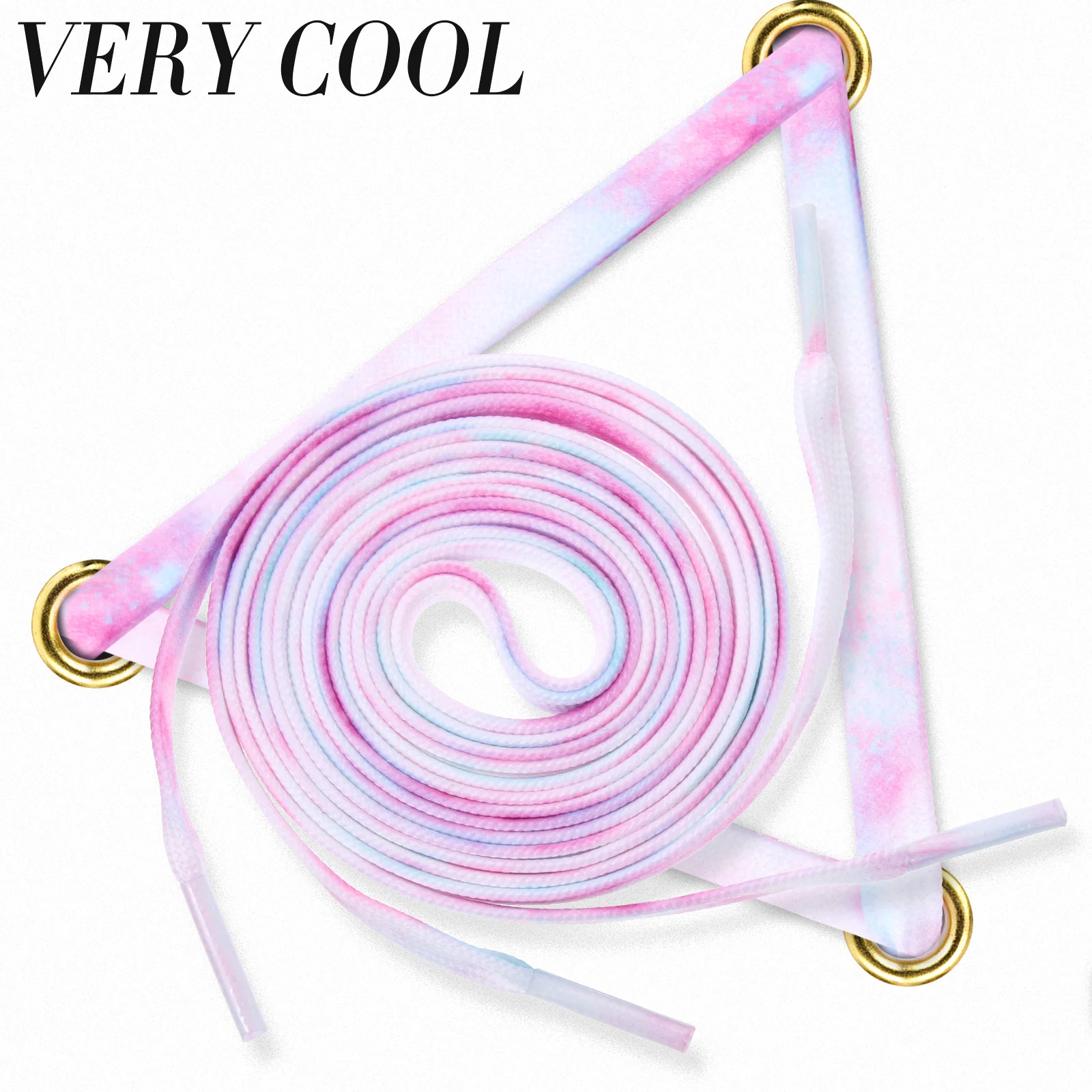 2-парные кроссовки с градиентными шнурками цветные спортивные эластичные туфли