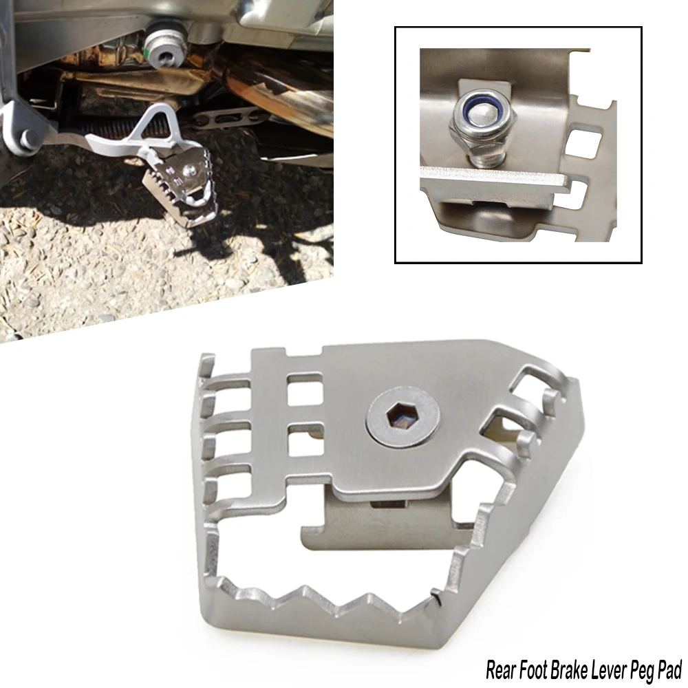 

Motorcycle Rear Foot Pedal Brake Lever Peg Pad Extension Enlarge Extender FOR BMW F800GS F700GS F650GS R1200GS R1150GS all years