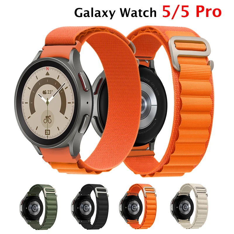 

Alpine Loop Strap For Samsung Galaxy Watch 5 Pro 45mm No Gaps Bracelet Correa For Samsung Galaxy 5 4 40mm 44mm/4 Classic 42 46m