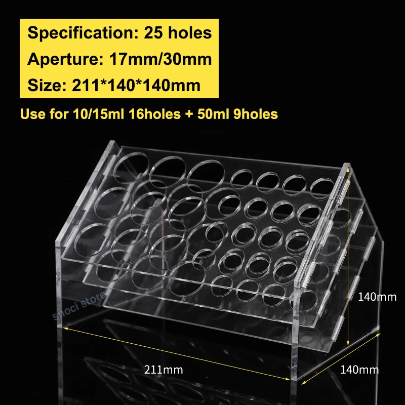 

Стойка для пробирок из плексигласа 10/15/50 мл