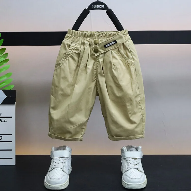 

Летние шорты для маленьких мальчиков, модные однотонные детские шорты, повседневные шорты для мальчиков, Детские пляжные брюки