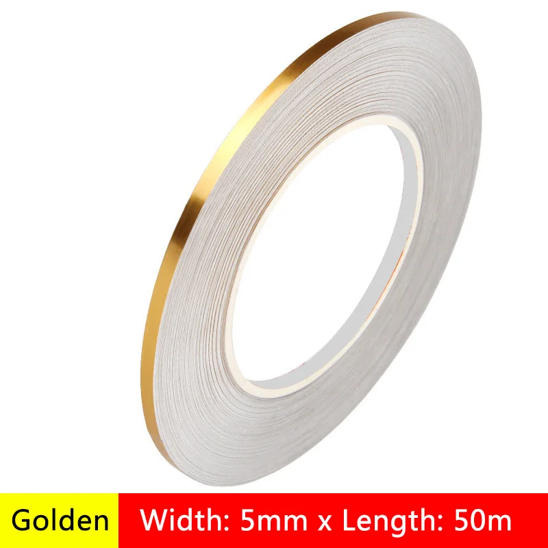 

Золотая самоклеящаяся лента из полиэстера 50м